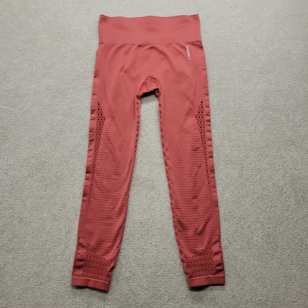 Gymshark Women’s Leggings Size Small Pink Seamless High Waist Workout Yoga